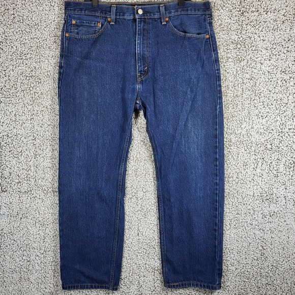 Levi's 505 Regular Fit Jeans W38 L29 Men's Classic Denim Pants Blue - Picture 1 of 11